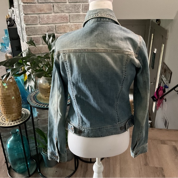 Hollister Blue Jean Jacket with Cropped Fit - Picture 3 of 4